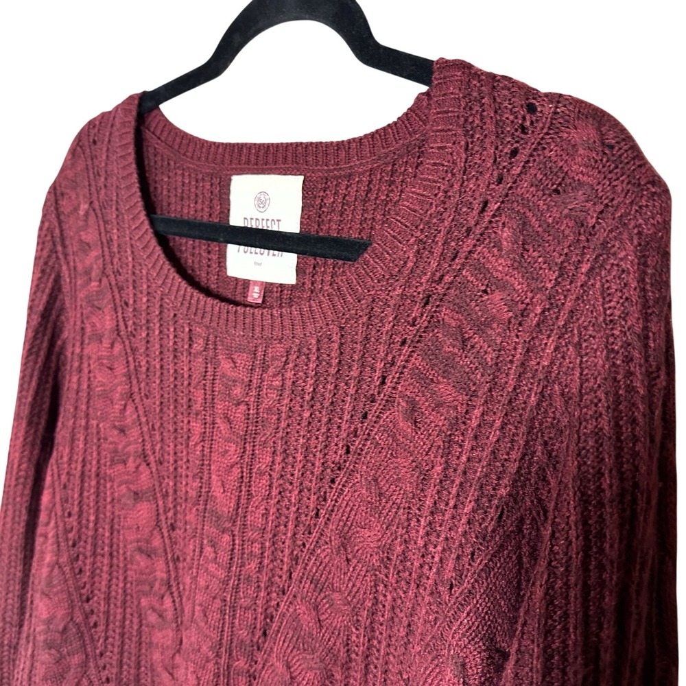 So Sweater Women‎ Oversized Cable Knit Fitted Cozy Everyday Basic Pullover XL
